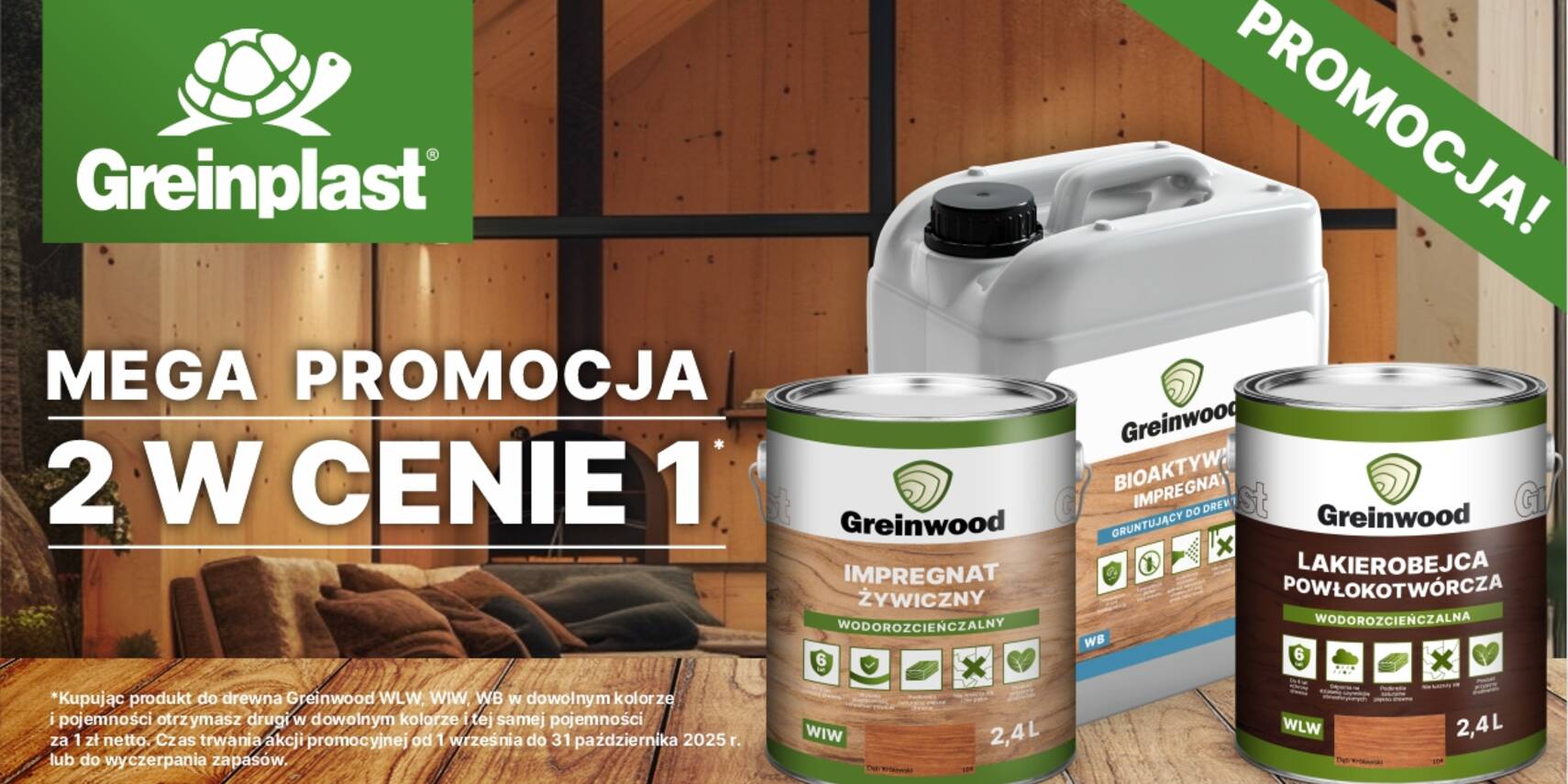 Promocja Greinwood 1+1! 