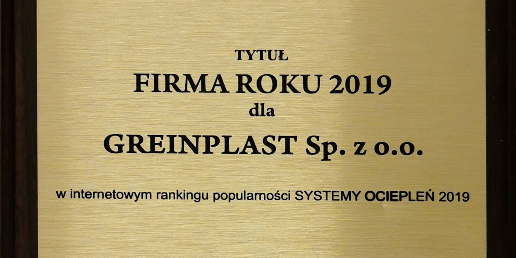 Greinplast Firma Roku 2019