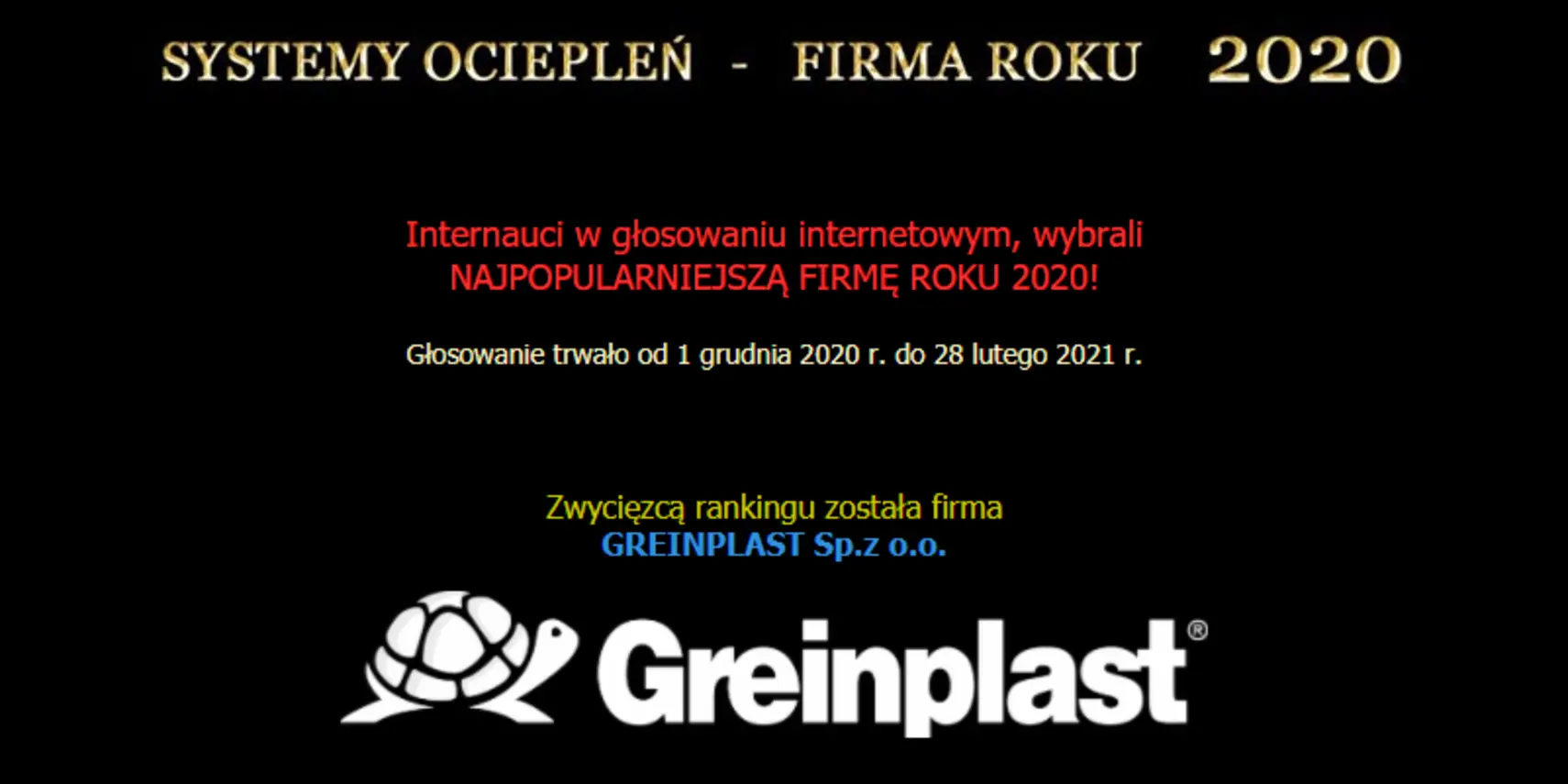 Greinplast - firma roku 