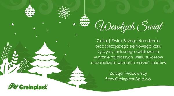 Wesołych Świąt Greinplast