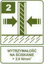 Wytrzymałość na ściskanie >2 N/mm<sup>2</sup>