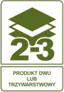 Produkt dwu lub trzywarstwowy