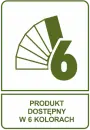 Produkt dostępmy w 6 kolorach