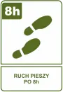 Ruch pieszy po 8h