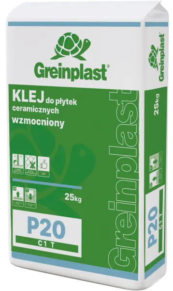 Klej do płytek ceramicznych wzmocniony P20 Typ C1T  GREINPLAST P20