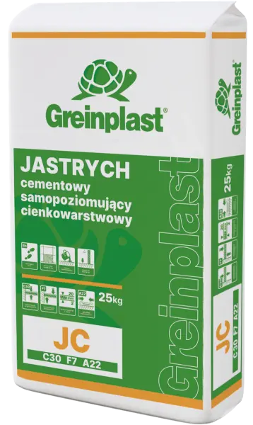 Jastrych cementowy, samopoziomujący, cienkowarstwowy Typ CT-C30-F7  GREINPLAST JC