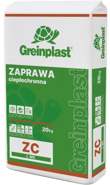 Zaprawa ciepłochronna Klasa M5 (> 5,0 MPa)  GREINPLAST ZC