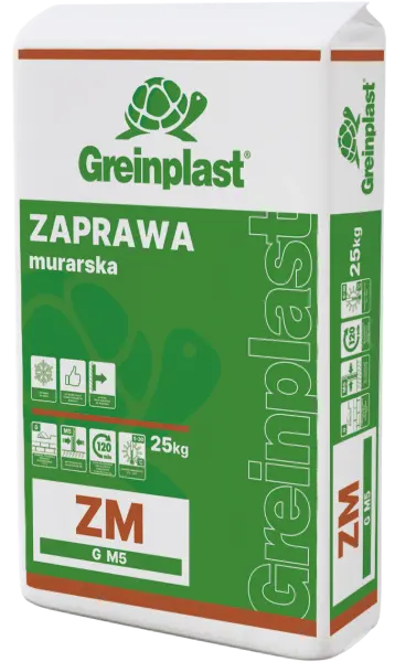 Zaprawa murarska Klasa M5 (> 5,0 MPa)  GREINPLAST ZM