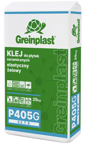 Klej do płytek ceramicznych elastyczny żelowy P405G Typ C2TE  GREINPLAST P405G