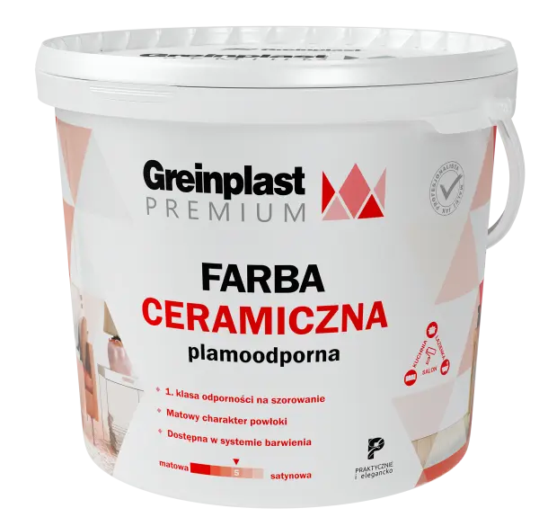 Farba Premium Ceramiczna - plamoodporna GREINPLAST PREMIUM CERAMICZNA