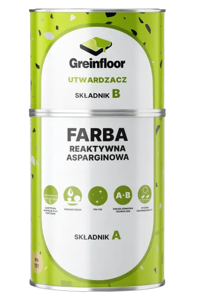 REAKTYWNA FARBA ASPARGINOWA,  DWUSKŁADNIKOWA GREINPLAST RFA