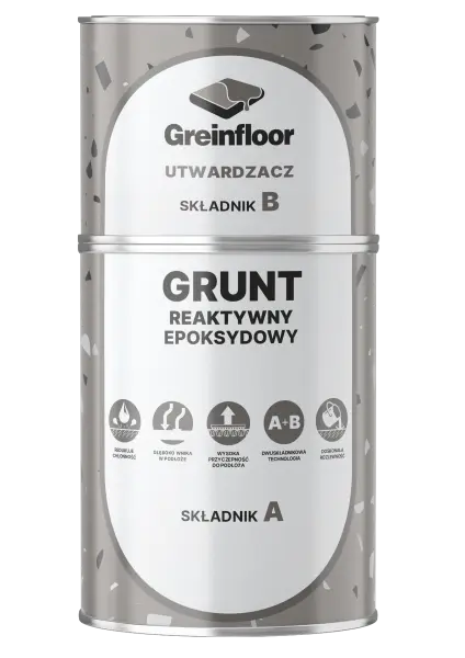 REAKTYWNY GRUNT EPOKSYDOWY,  DWUSKŁADNIKOWY GREINPLAST RGE 01