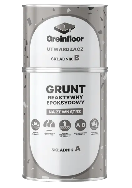 REAKTYWNY GRUNT EPOKSYDOWY,  DWUSKŁADNIKOWY GREINPLAST RGE