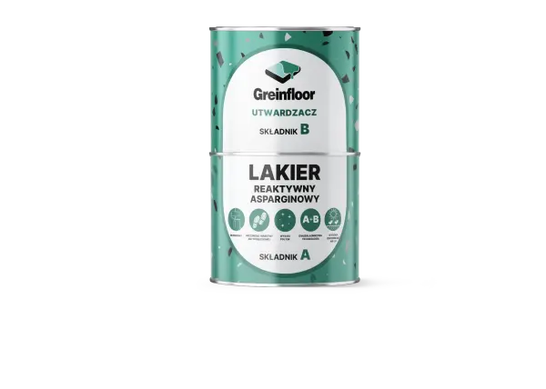 REAKTYWNY LAKIER ASPARGINOWY  DWUSKŁADNIKOWY GREINPLAST RLA 01