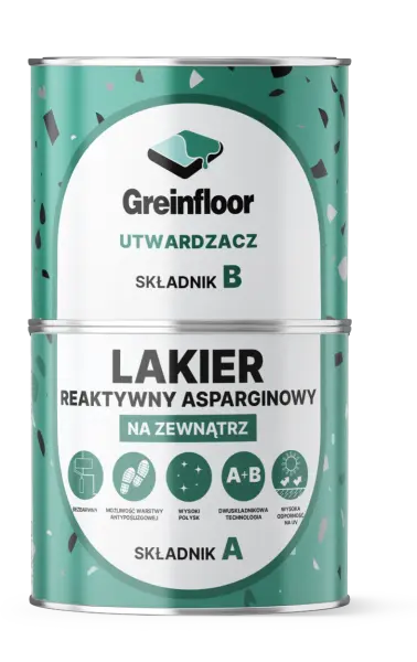 REAKTYWNY LAKIER ASPARGINOWY  DWUSKŁADNIKOWY GREINPLAST RLA