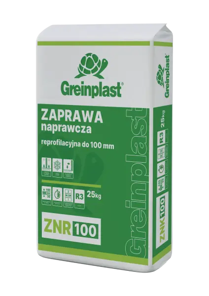 Zaprawa naprawcza reprofilacyjna do 100 mm  GREINPLAST ZNR100